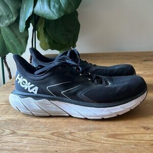 Hoka sneakers size 12 in black and white